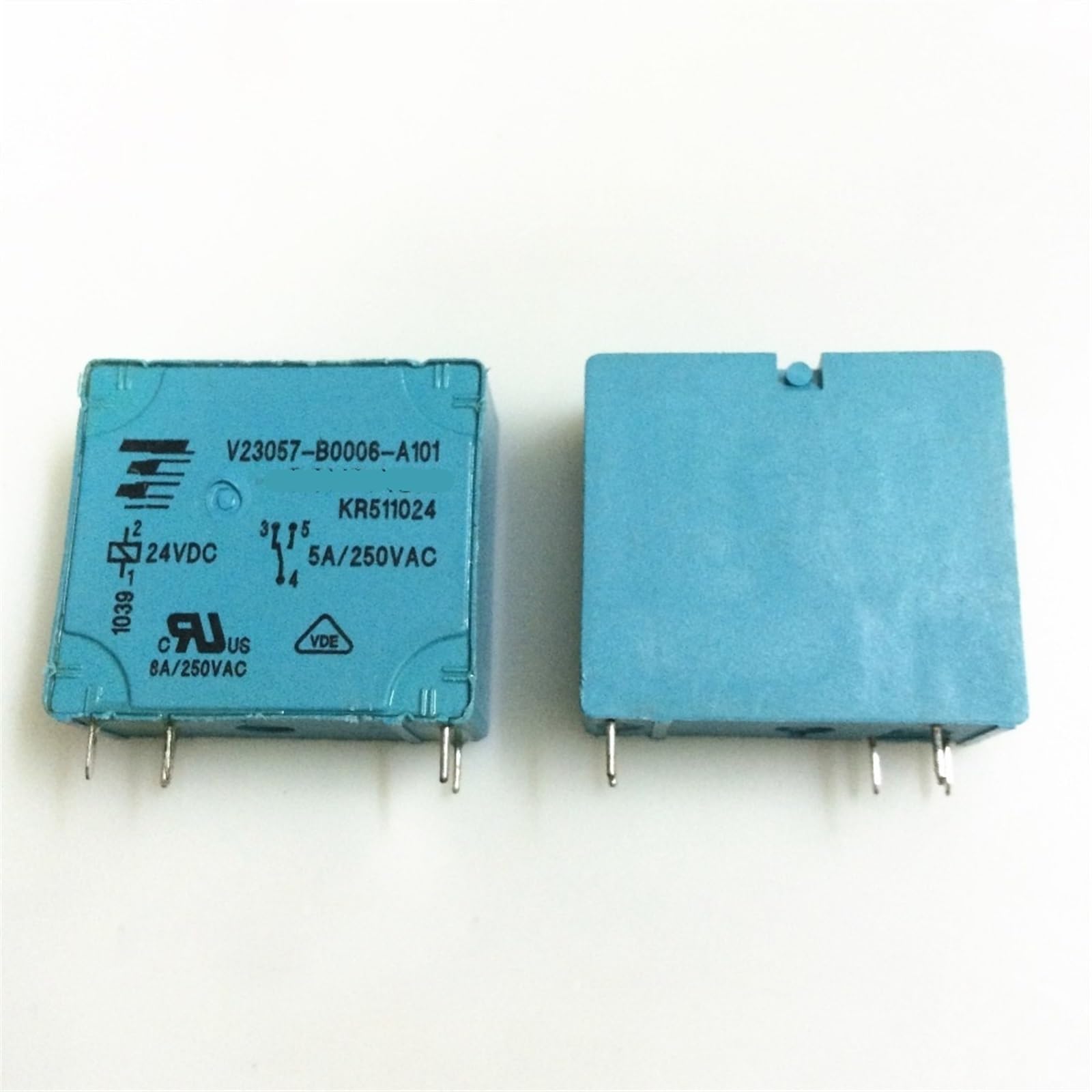 Relé de 24V V23057-B0006-A101 24VDC V23057-B0006-A101-24VDC V23057B0006A101 24VDC DC24V 24V 5A 250VAC 5Pin(5PCS)