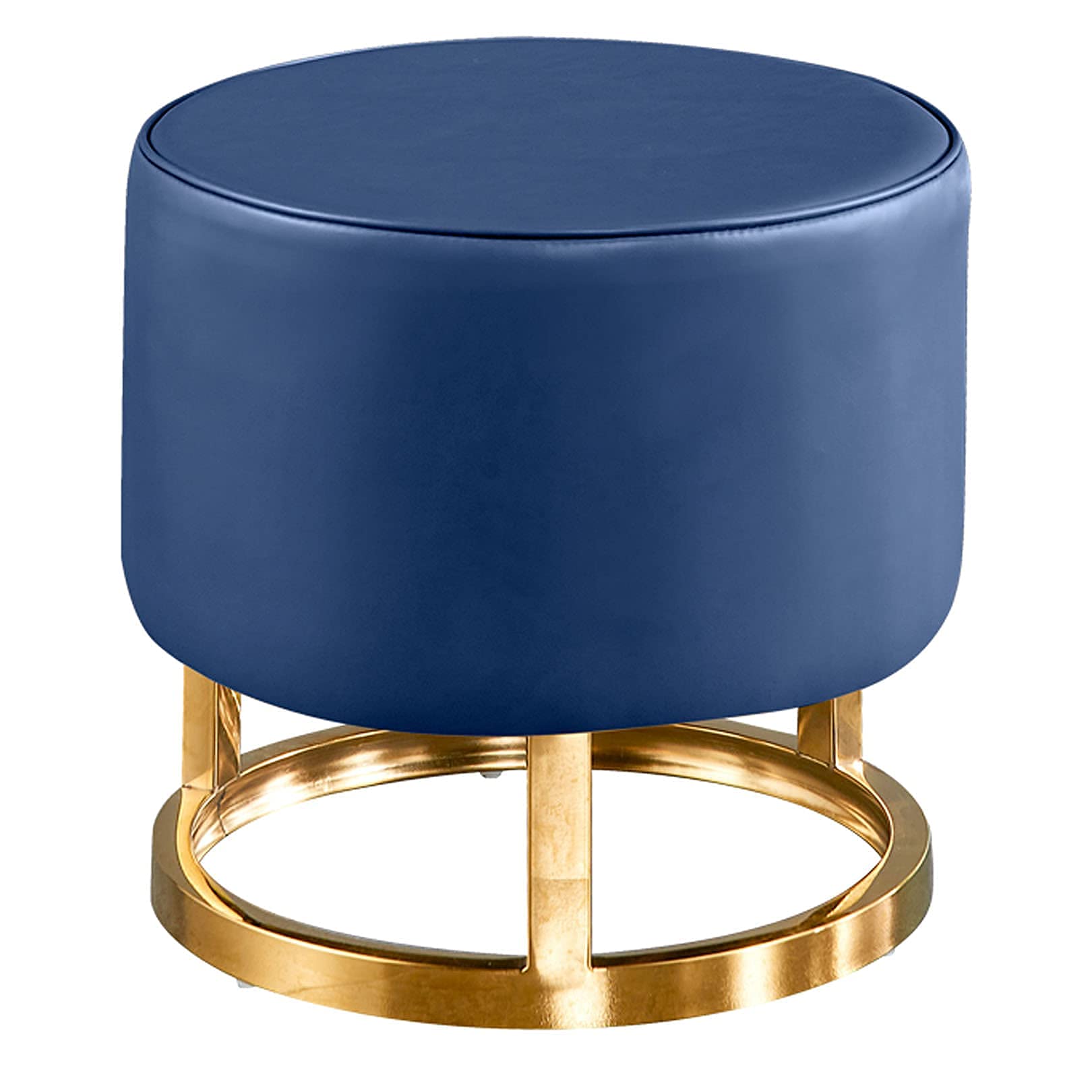 Repose-Pieds Rond Tabourets Pouf en Similicuir CHEWYNP Bas de Chambre