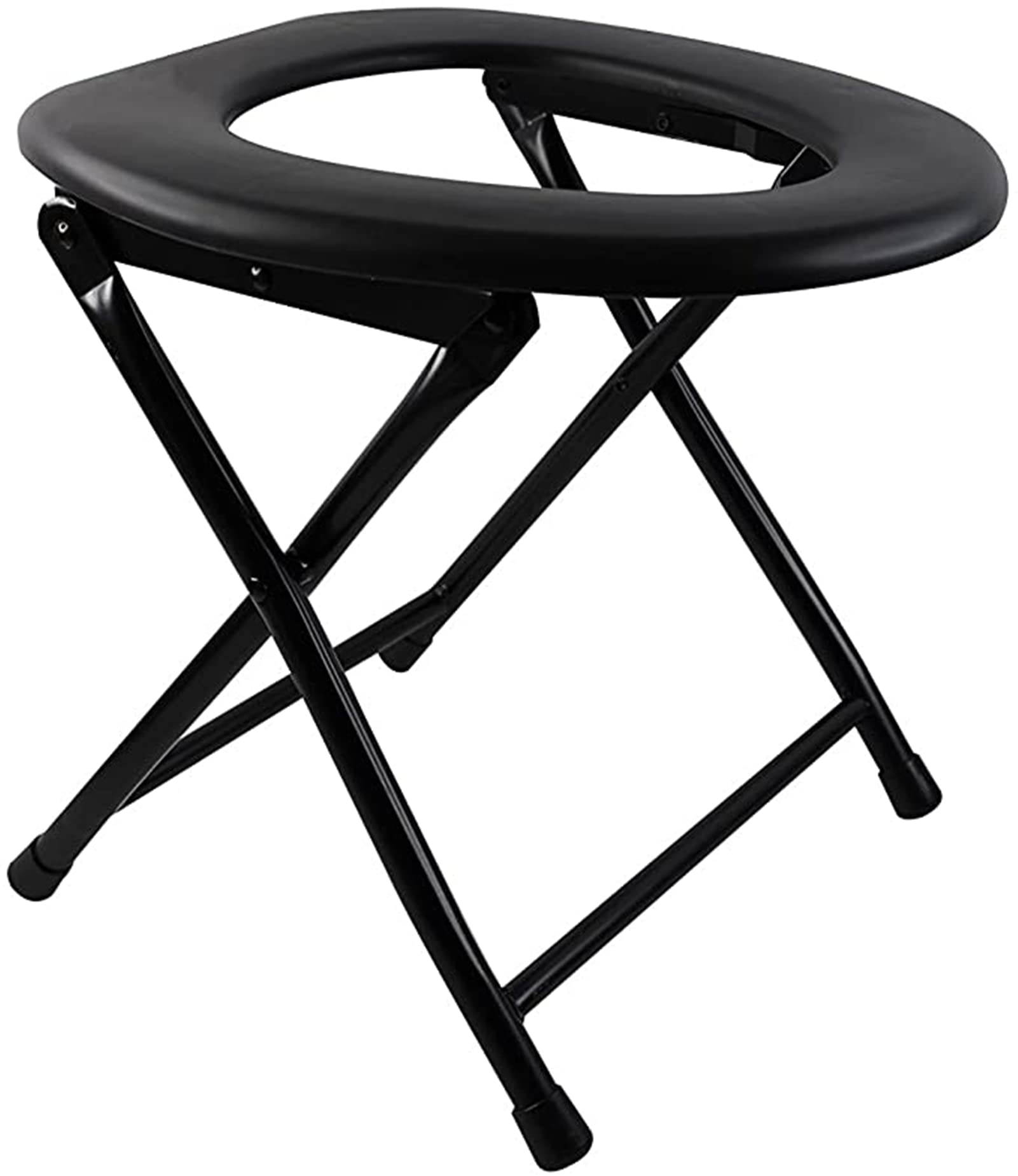 conobo Folding Commode Chair Portable Toilet Seat, Compact Lightweight Indoor & Outdoor Commode Porta Potty for Camping, Travel, Emergency