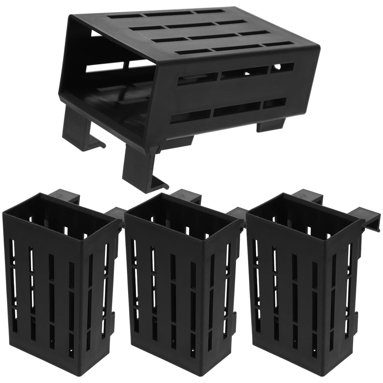 Support de pot de fleurs aquatiques SOIMISS en polymère résistant, lot de 4