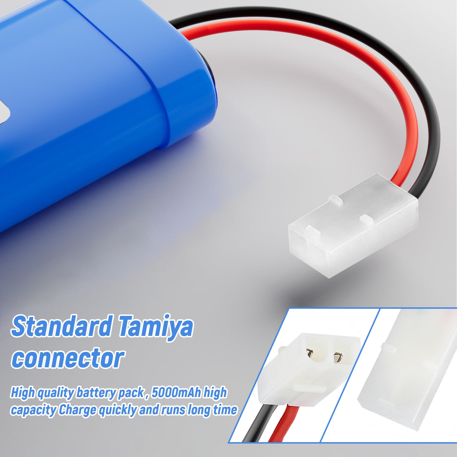 BAKTH 4500mAh 7.2V NiMH RC Paquete de Carreras de baterías para Modelos de Coches, Aviones, Robots (Juguetes), batería de Alto Rendimiento RC Posavasos como Regalo BAKTH 4500mAh 7.2V NiMH RC Paquete de Carreras de baterías para Modelos de Coches, Aviones, Robots (Juguetes), batería de Alto Rendimiento RC Posavasos como Regalo