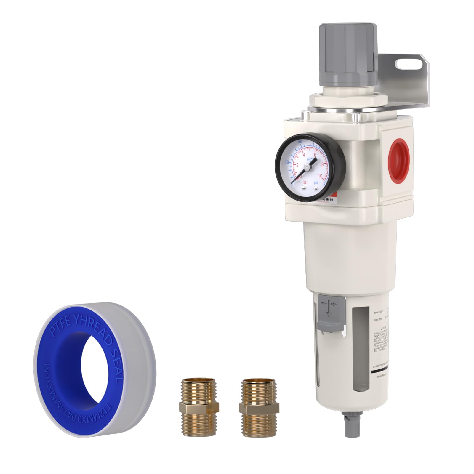 AIRZOE 3/8" NPT Air Compressor Filter & Pressure Regulator Combo AW3000-03 — Amazon image 10