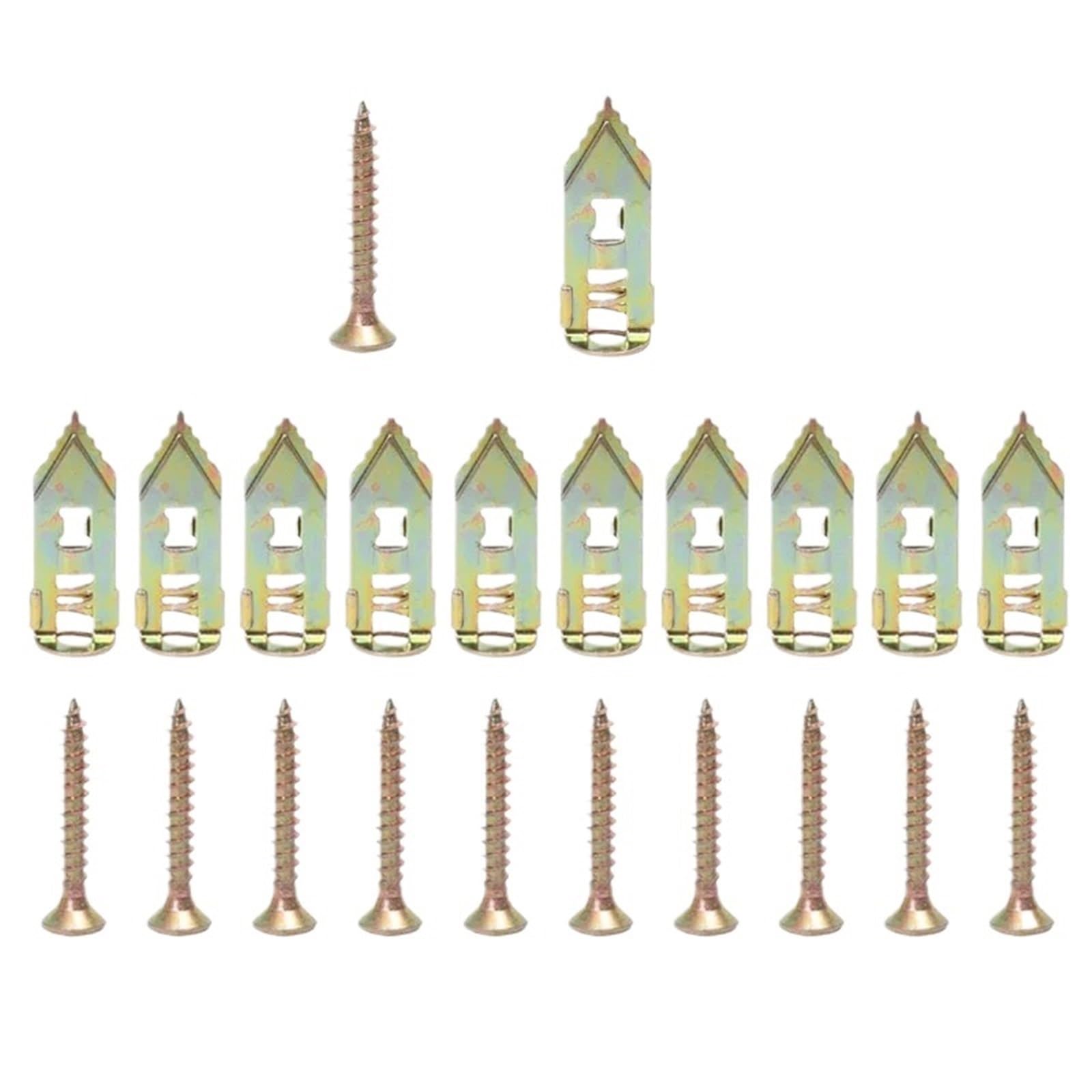 Dazhua Expansion Screws Heavy Duty Self Drilling Drywall Anchors - Manganese Steel For Furniture And Cabinet Installation(30 Sets)
