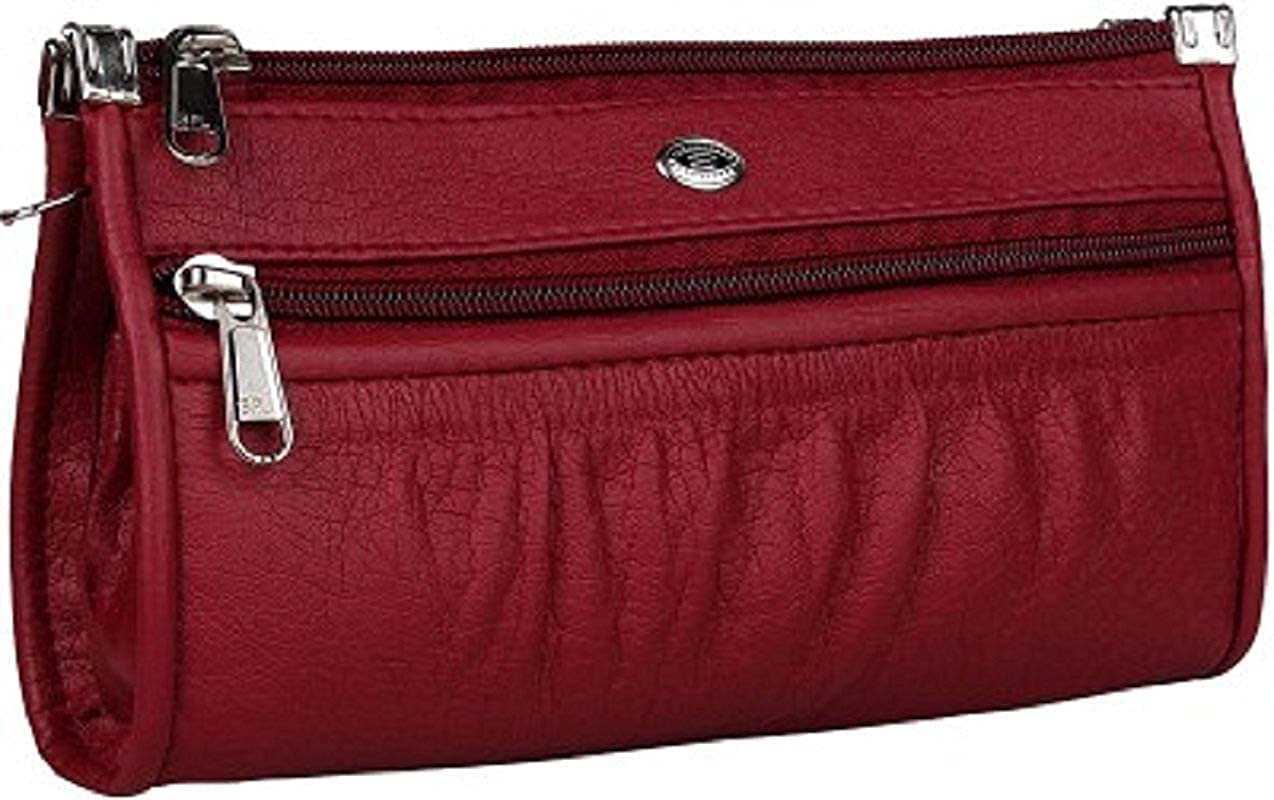 Women's Sp Casual, Formal, Sports Maroon Clutch - Regular Size-picture-41