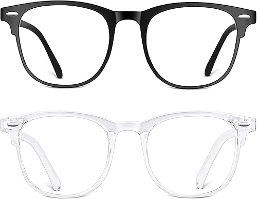 Miniatura 2 de Paquete de 2 lentes con filtro de luz azul para lecturajuegos televisiónteléfonos para mujeres y hombres antifatiga ocular y antirreflejos UV