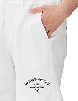 m*u様 Jack Bunny!! ジャックバニー ハーフパンツ【ホワイト/５】 Amazon | [ジャックバニー] メンズ ショートパンツ T/Cライト