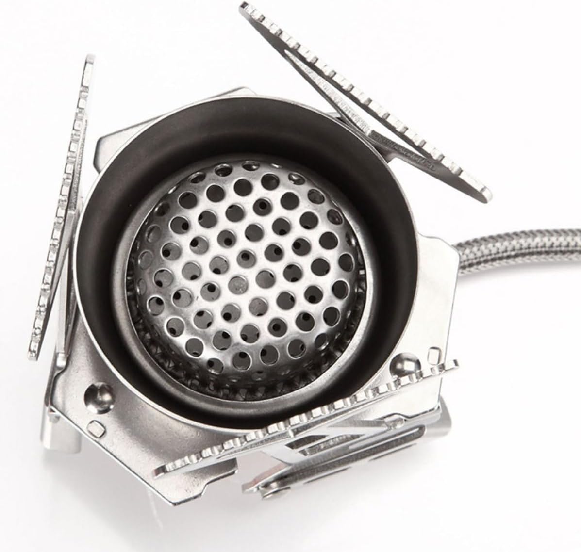 Portable Camping Stove Head with Foldable Bracket for Picnic Cooking