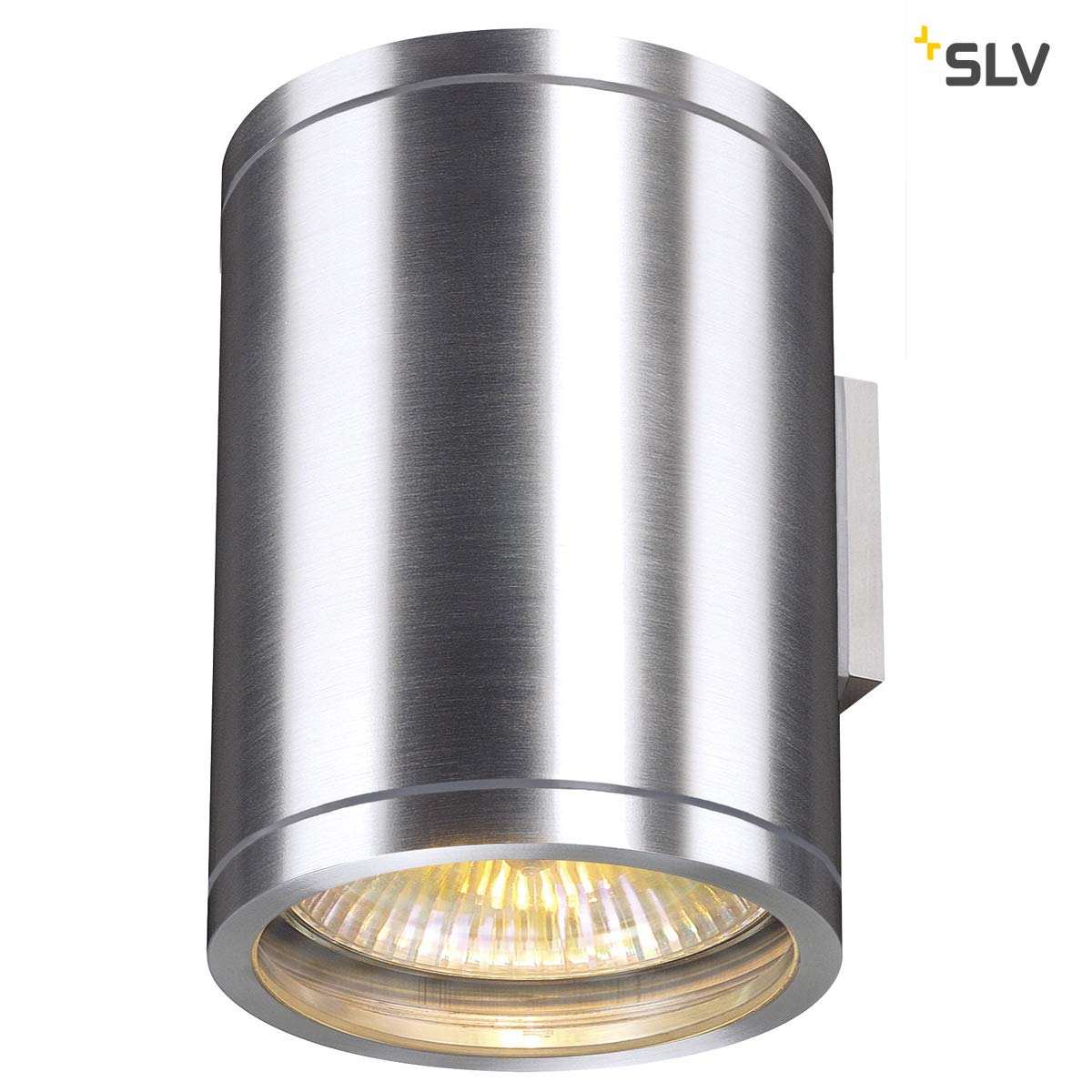 SLV luminaria de superficie de pared ROX WALL OUT UP/DOWN/iluminación para paredes, caminos, entradas, foco led de exterior, luminaria de superficie de exterior / GU10 IP44 50 W aluminio