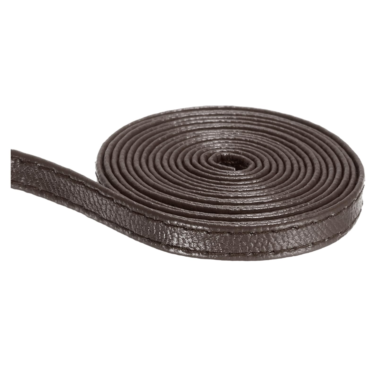sourcing map Dark Brown Leather Strap 1/4 inch (6mm) Wide Double Sided Leather Strip 200"(5M Long) Flat Leather Belt Cord for Shoulder Bag, Clothing Belt, Bag Handles, Handcraft