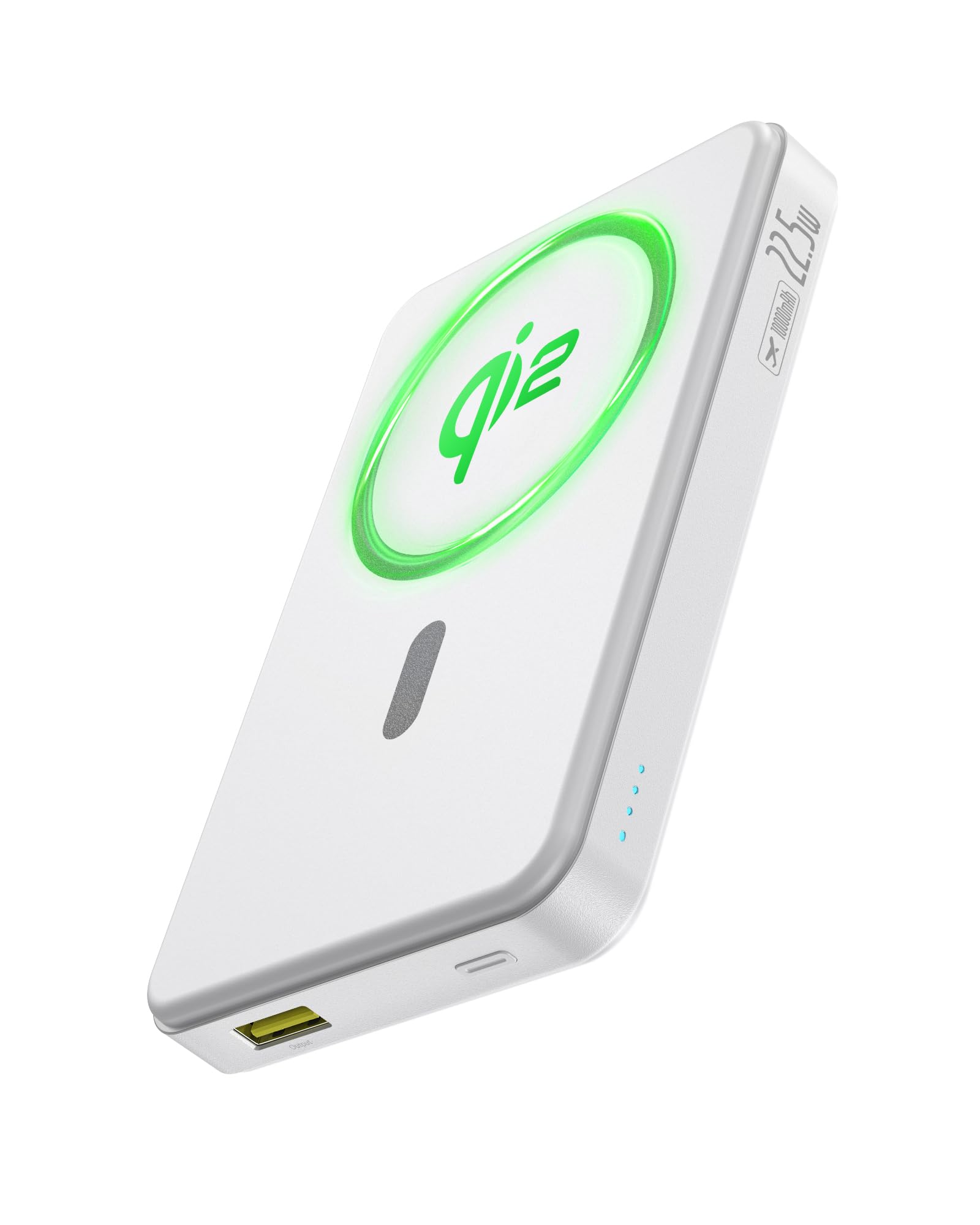 Baseus Magsafe Portable Charger for iPhone, 10,000mAh 15W Magnetic Power Bank, Qi2 Certified Fast Charging Wireless Battery Pack, 22.5W USB-A & 20W USB-C for iPhone 16/15/14/13/12, 2024 Version, White