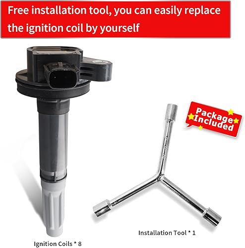 Vista 55 de Juego de 6 bobinas de encendido compatibles con Nissan Infiniti Maxima Quest Pathfinder Murano Altima Q50 QX60 FX35 3.5L V6 UF550