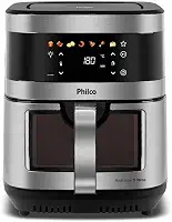 Air Fryer Philco 9L Visor Glass Painel Digital PAF90C 127