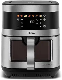 Air Fryer Philco 9L Visor Glass Painel Digital PAF90C 127