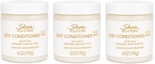 Deep Conditioner & Co. Wash with Organic Shea Butter, Leaves Hair Clean & Moisturized, 6 oz, 3-Pack