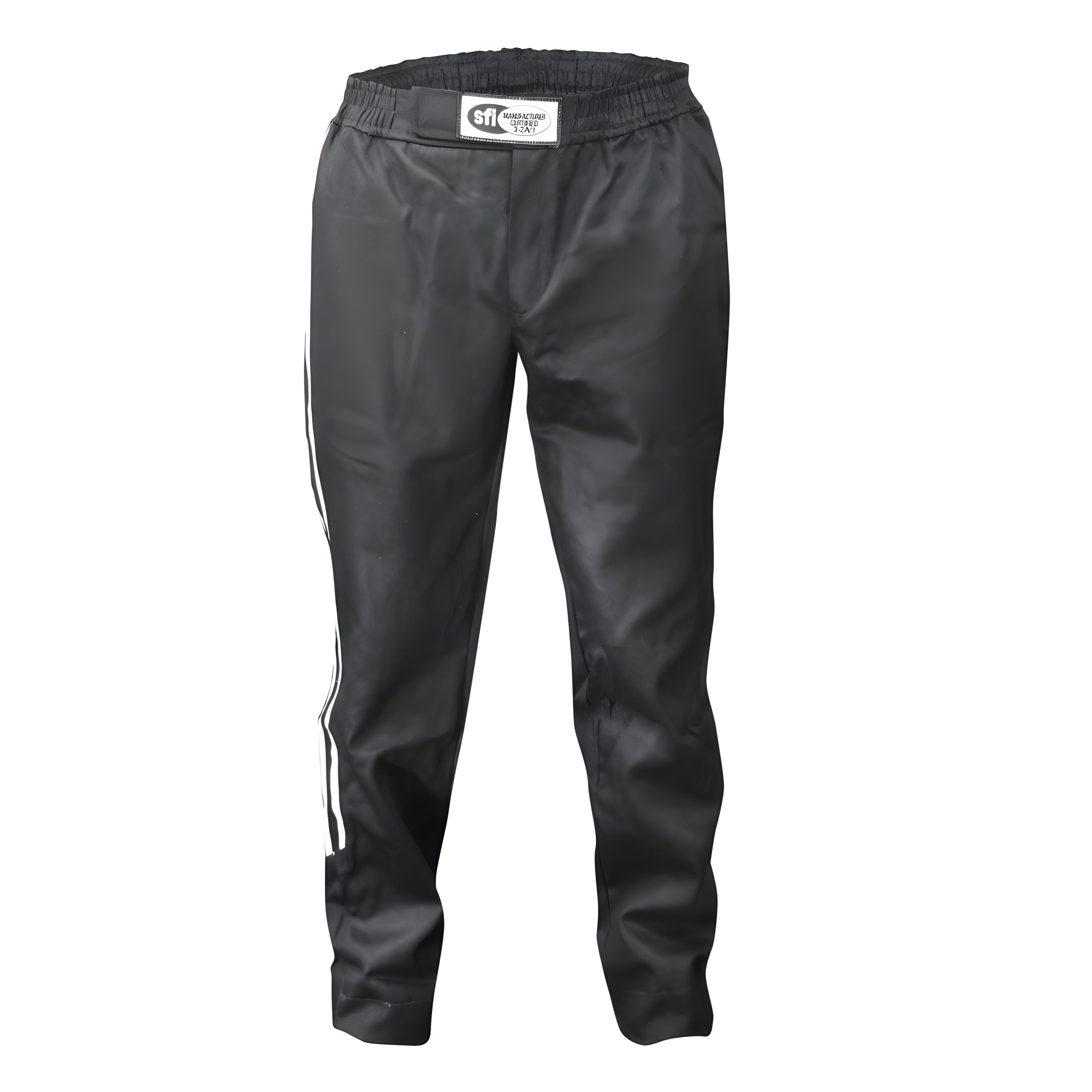 K1 Race Gear K1 Challenger Adult FR Cotton Pants - SFI 3.2A/1 - Black, White - Large 56