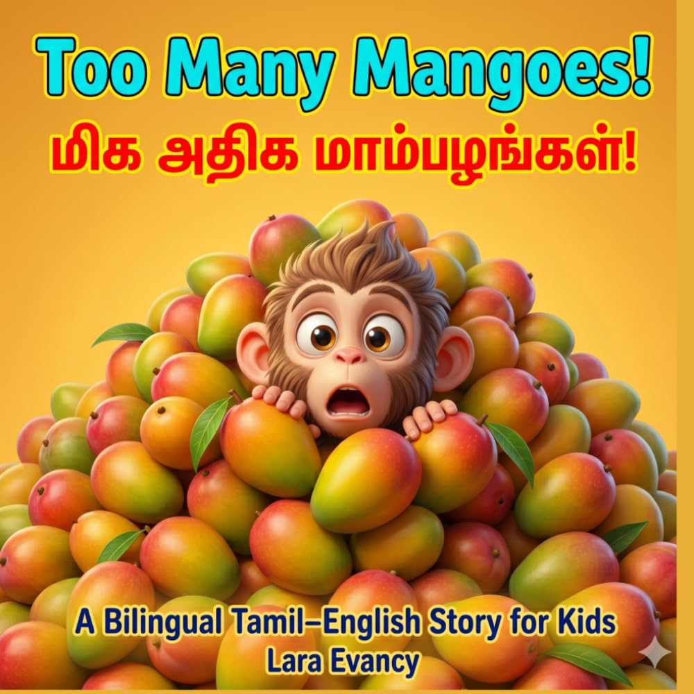 Too Many Mangoes! A Bilingual Tamil–English Picture Book for Kids Ages 3–7 | Fun Story About Sharing, Friendship & Kindness: A Fun and Heartwarming Story to Teach Sharing and Friendship