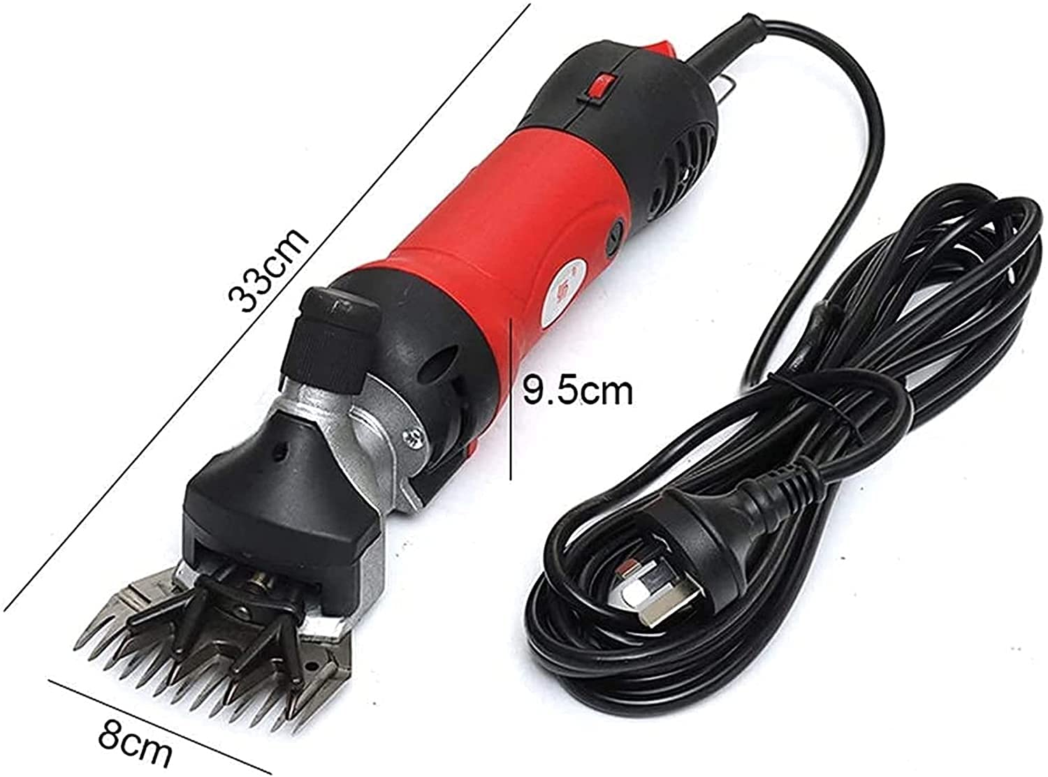 Cortadora de Pelo Esquiladora eléctrica de ovejas 690W Esquiladora eléctrica Profesional de Servicio Pesado Esquiladora eléctrica agrícola de 6 velocidades para Cabra Alpaca (Amarillo)