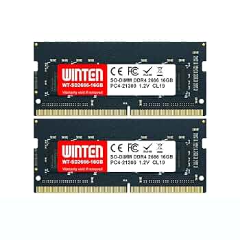 ノートパソコン Windows10 DDR4 6GB RAM+256GB ノートPC用 メモリ DDR4-2666 32GB（16GB×2枚）｜PC4-21300