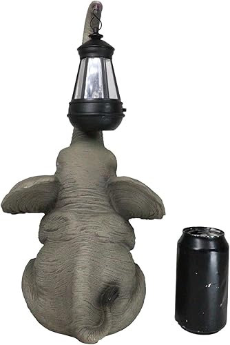 Miniatura 6 de Ebros - Luces caprichosas para tronco, estatua de elefante con luz LED solar, farol, circo, ternero, elefantes, decoración para el hogar, patio,