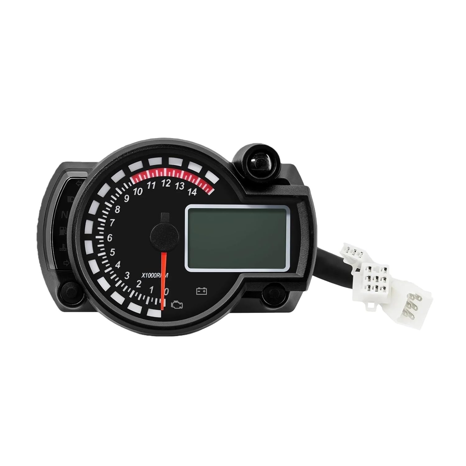 Motorcycle Speedometer Tachometer 12v Motorcycle Universal Speedometer for HO&ND&A for Su&zuki for YA&MAHA for KA&was&AKI 7 Colors Digital Odometer Dashboard