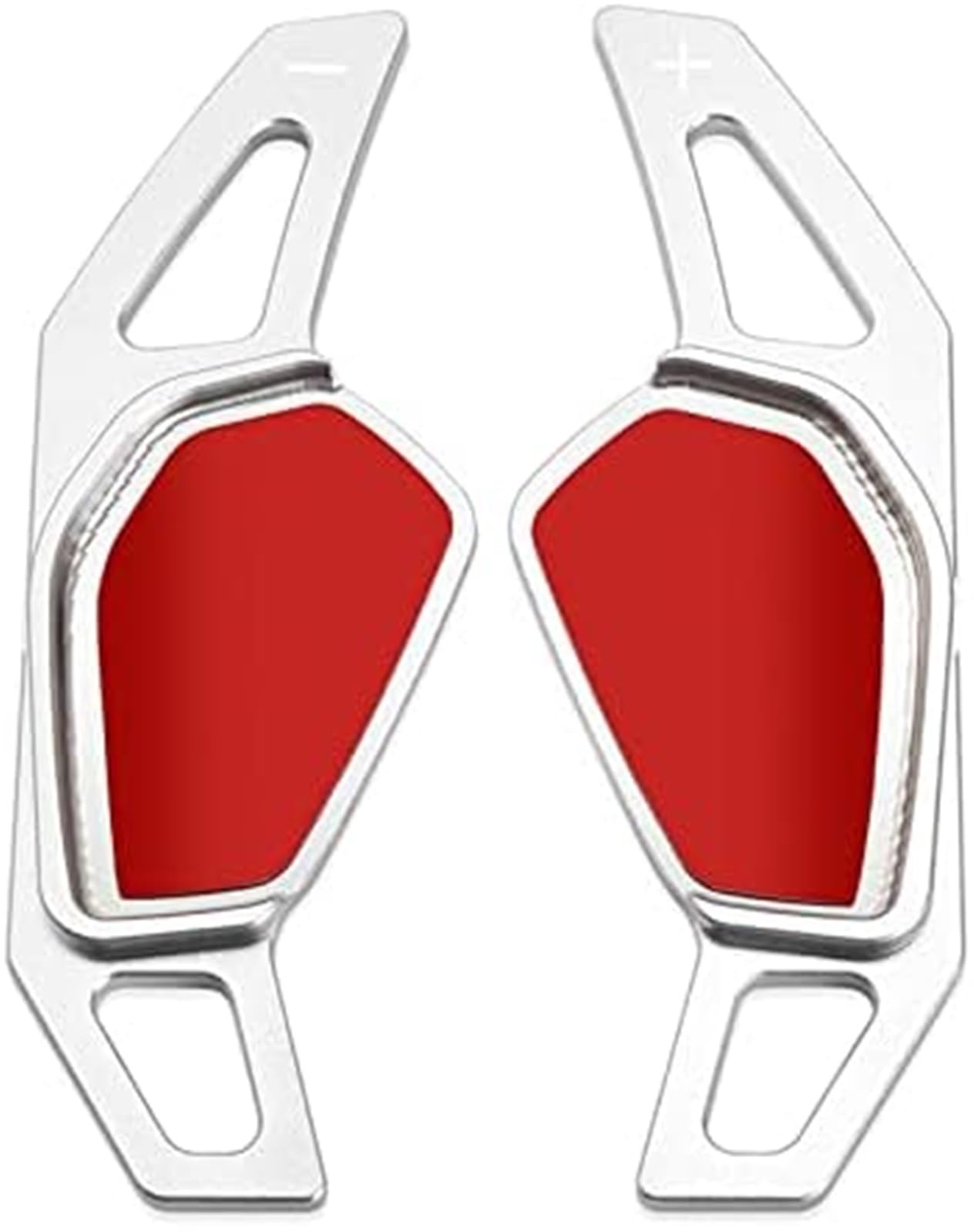 Mkvaxr White Car Gear Shift Paddle Shift Paddles, For Skoda 2020, For Octavia Car Steering Wheel Paddle Extend Shifters Sticker Gear Cover(White)
