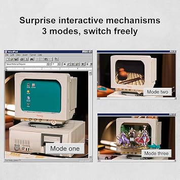 PAN TASY Retro TV Building Set for Adults