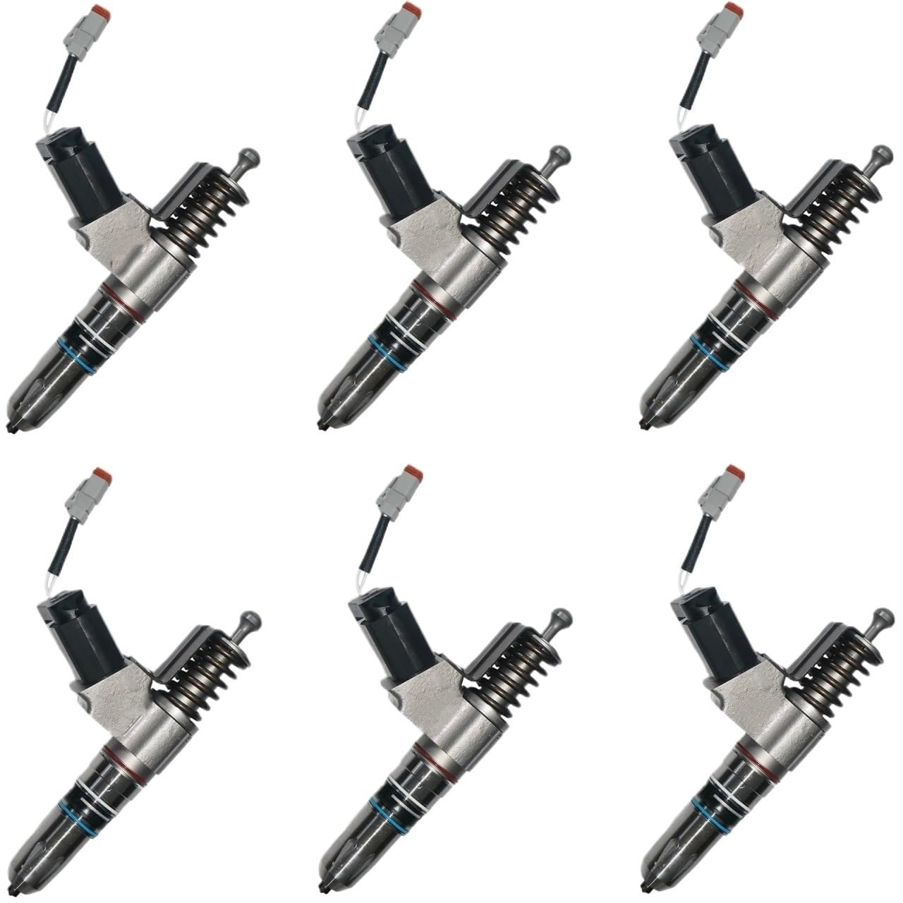 Fqqkma One Color Fuel Injectors 6Pcs Fuel Injector 3411767 For N14 14.0L Engine