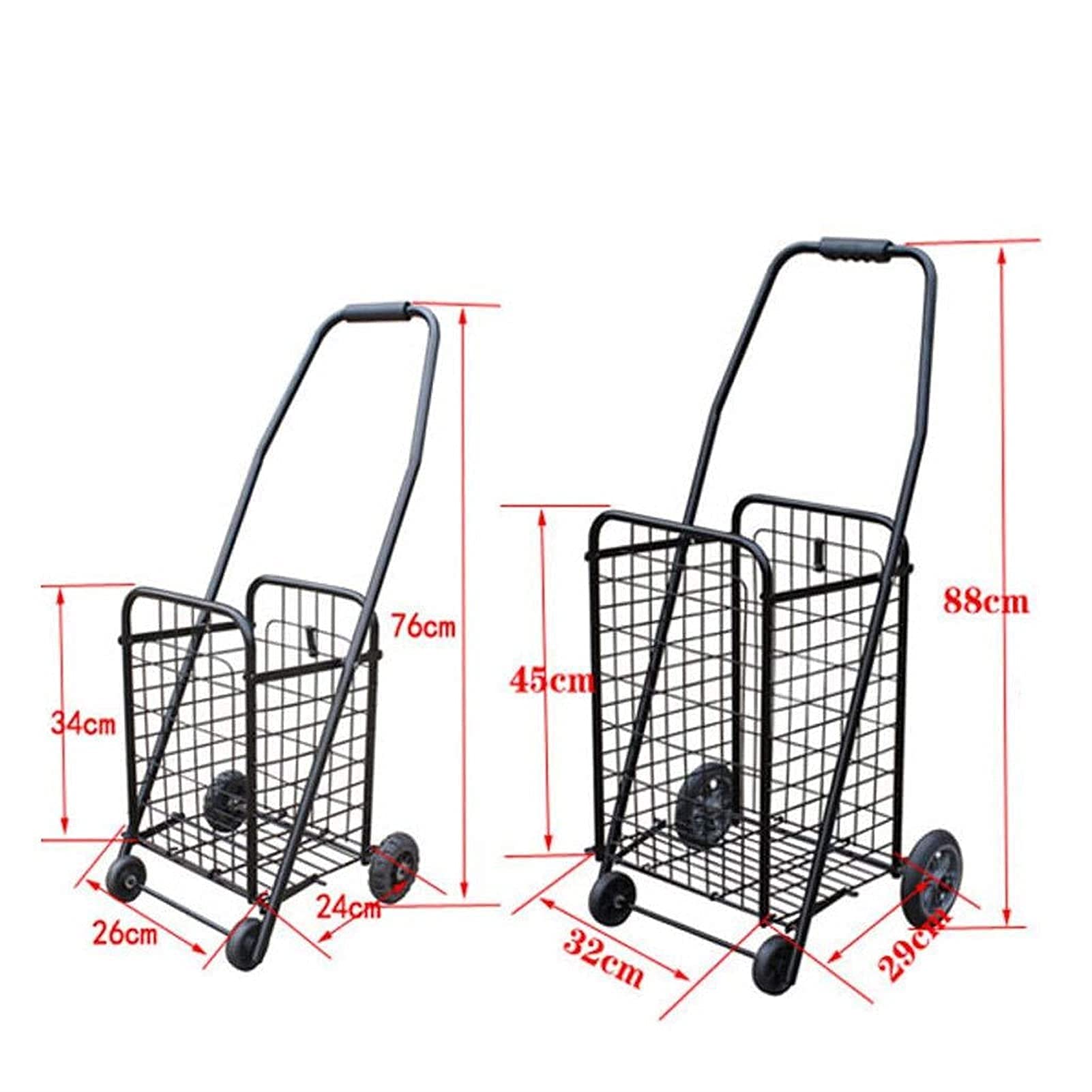 Amazon｜ショッピングカートの鉄のショッピングカート折りたたみ