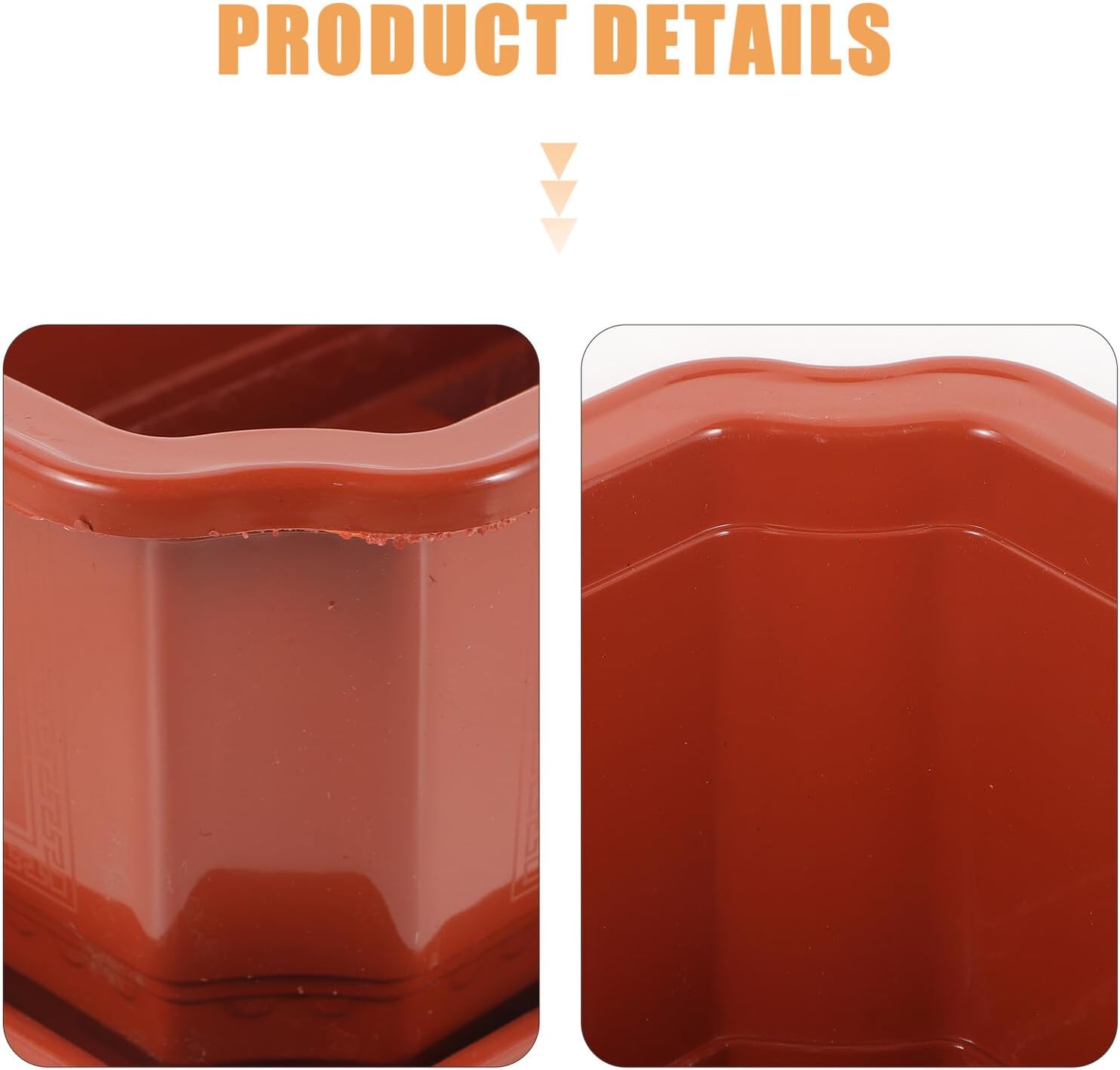 Oval Large Planter Bowl with Tray 2pcs Plastic Indoor Flower Pots Bonsai Planter Pot for Garden Balcony Patio Planting and Flower Cultivation