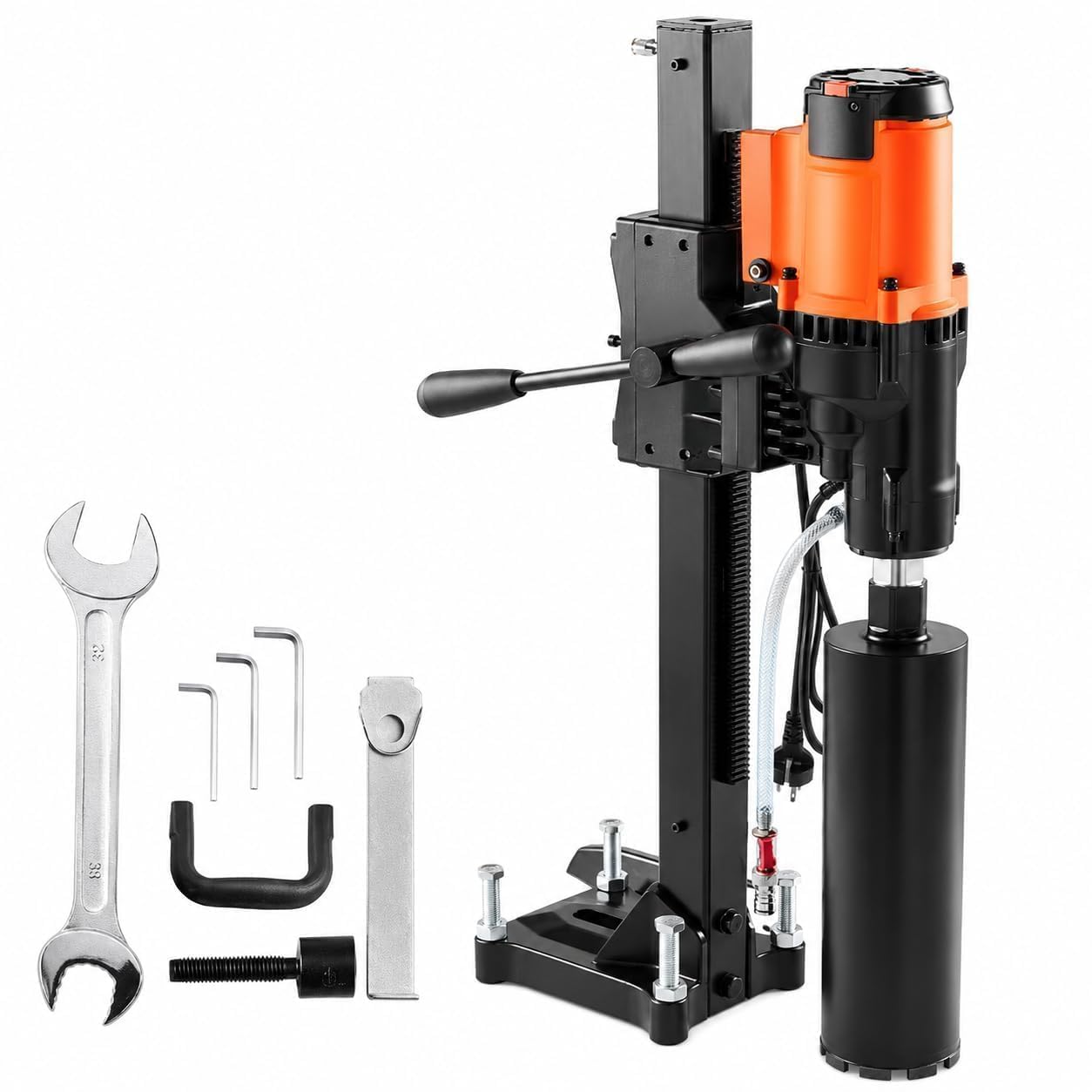 2500W Wet & Dry Diamond Core Drill con supporto, capacità 8 pollici