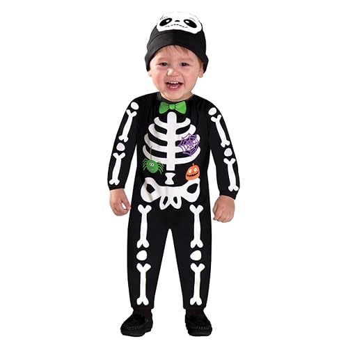 Amscan Disfraz Bebé Mini Huesos 3-6 Meses