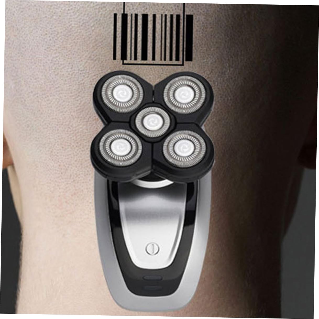 Rasoio Elettrico Ricarica Usb a 5 Lame Uomo Testine Fluttuanti 4d Materiale Abs Facile da Pulire Acqua, per Barba e Testa