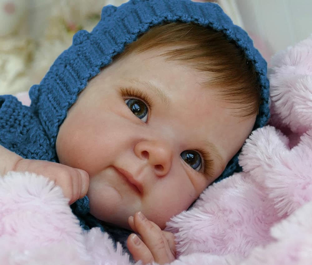 Reborn lalka dziewczynka Reborn Baby 19 cali, ręcznie wykonana, nadaje się do prania, realistyczna lalka dla dziewczynek, miękkie winylowe ciało, jak prawdziwe dziecko
