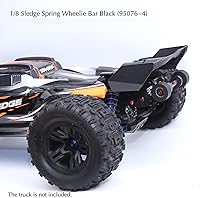 Vista 4 de Rueda de cabeza de control remoto, piezas de actualización de rueda de nailon para 1/8 Traxxas Sledge 95076-4 RC Car