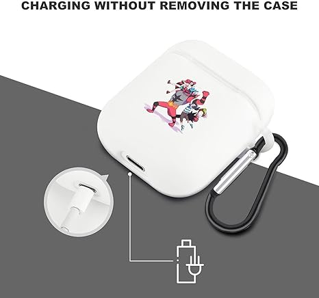 Amazon ガオガエン アシマリ フクスロー Airpods ケース 第1 2世代に適用 Tpu エアーポッズ用 Tpuケース 全面保護カバー 耐衝撃 防塵 Panmax 軽量 着装まま充電可能 キャラクター カラビナ付き かわいい 小型 おしゃれ イヤホン ヘッドホンケース オンライン通販