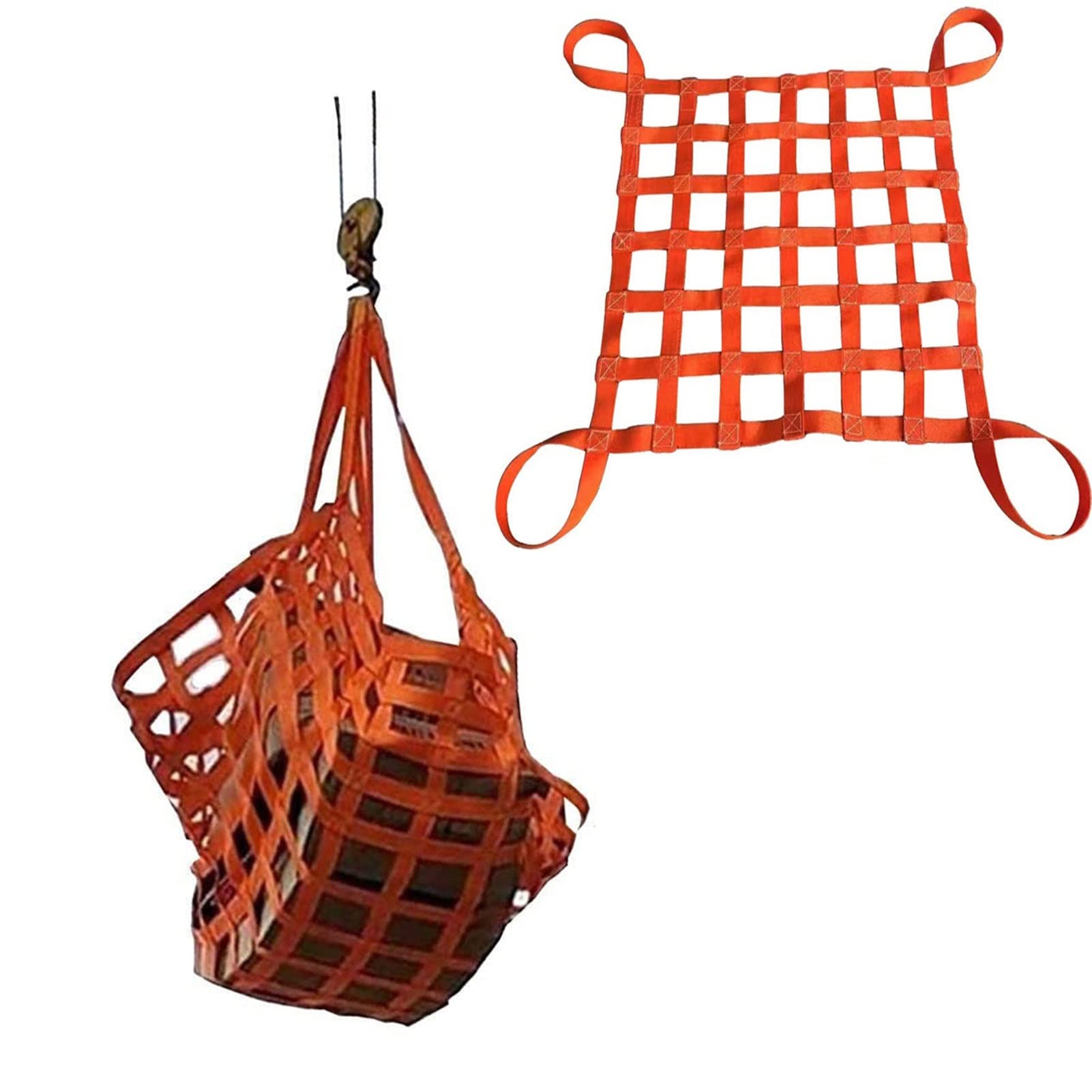 Filet de levage de cargaison élastique et filet de protection de sécurité en polyester