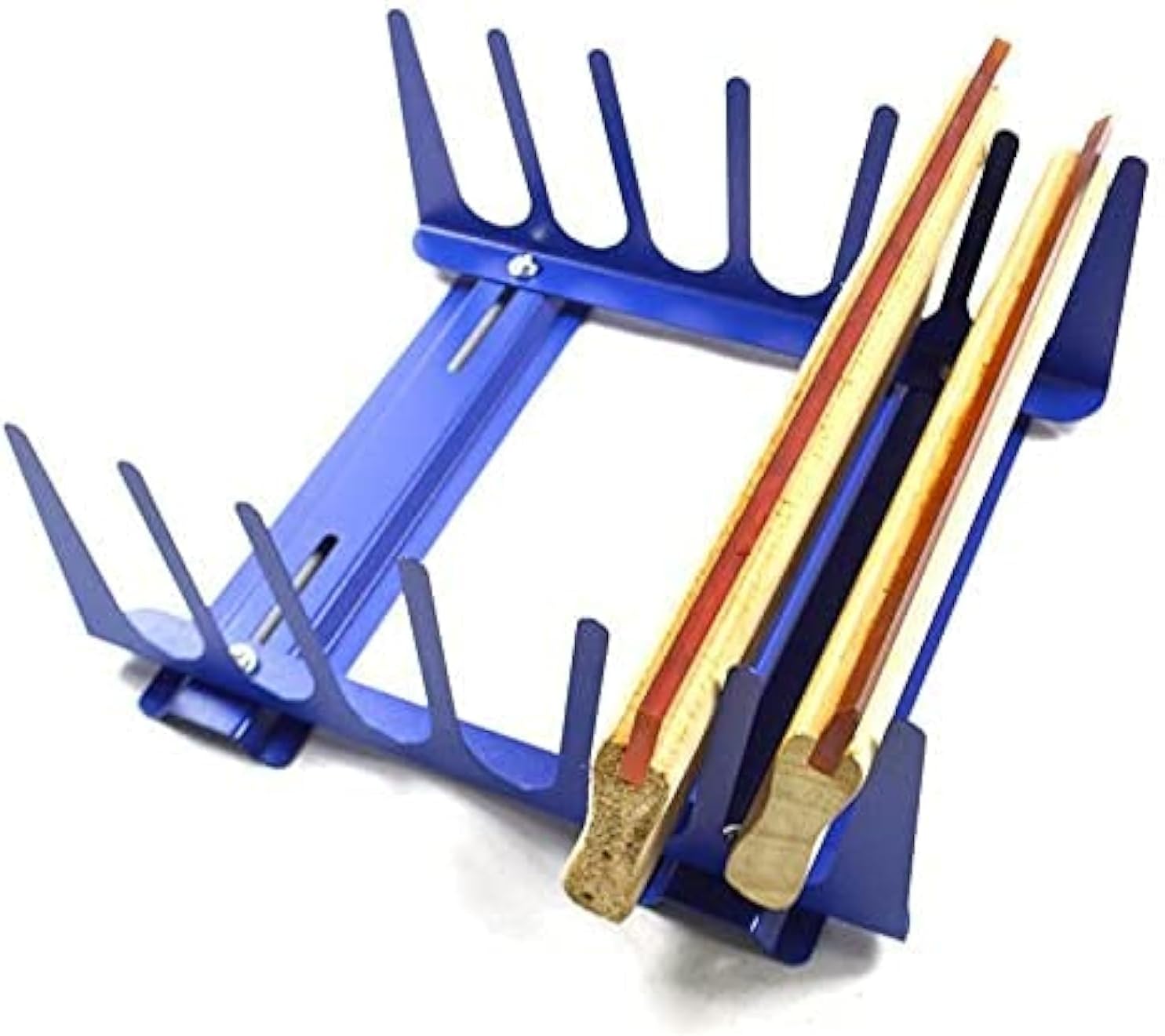6 Layers Desktop Screen Printing Squeegee Rack Silk Screen Squeegee Scraper Spatula Steel Holder Organizer Adjustable