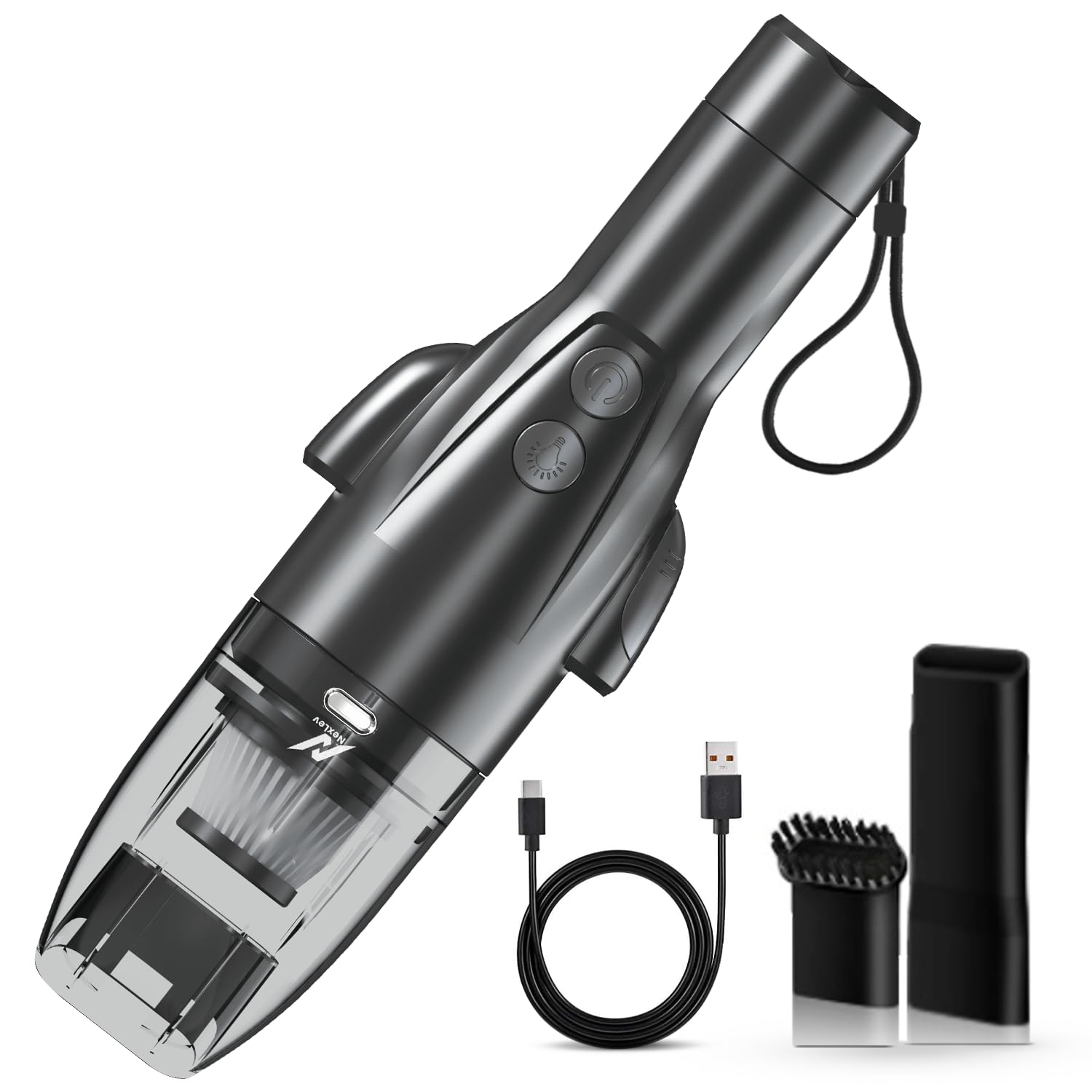 nexlev Cordless Electric Vacuum Cleaner | Car & Home| Seat-Belt Cutter| Window Breaker Tool| Clean Car Seat & Corner, Keyboard, Corners, Windoe Panes & More| Type-C Charge| Emergency Tool| VC-03-picture-30