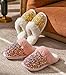Women Fashion Sequins Plush Slippers Cozy Non-slip Home Slippers Thick Warm Memory Foam House Shoes for Women Girls