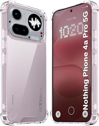 TheGiftKart Crystal Clear Back Cover Case for Nothing Phone 4a Pro 5G | 360 Degree Protection | Shock Proof Design | Trans...