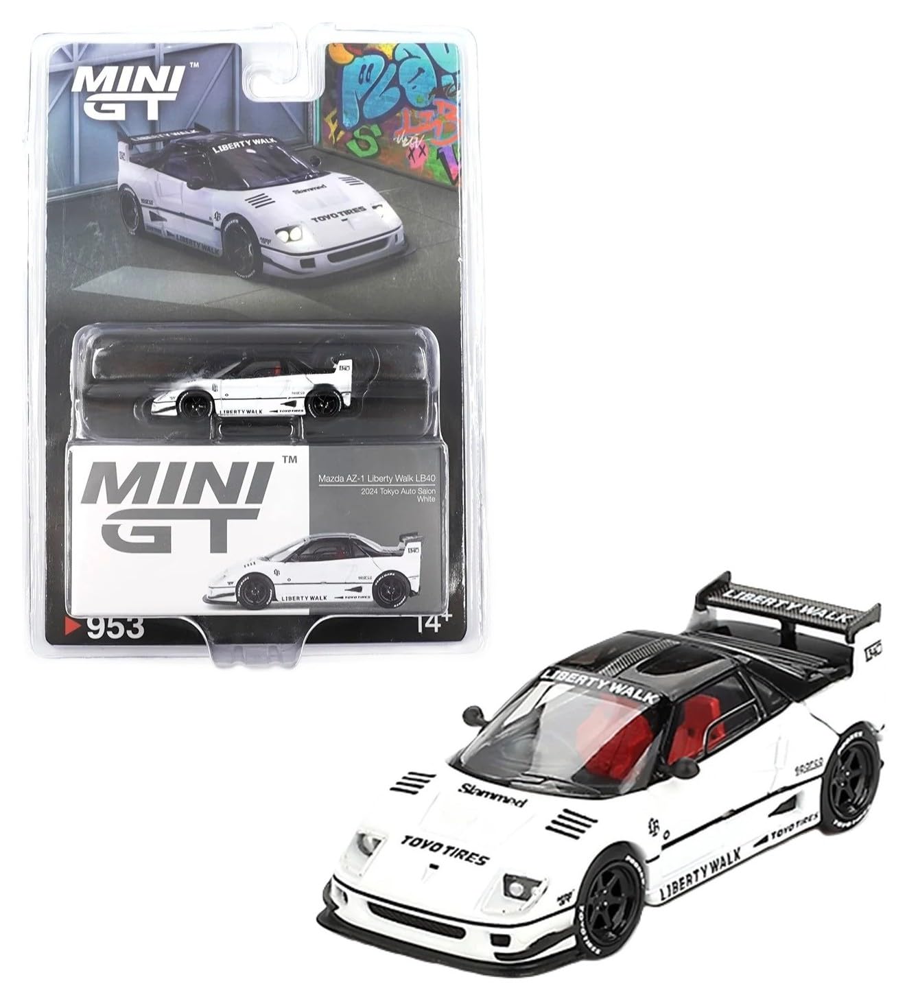 Diecast Model Car Compatible with Mini GT 1:64 Mazda AZ-1 Liberty