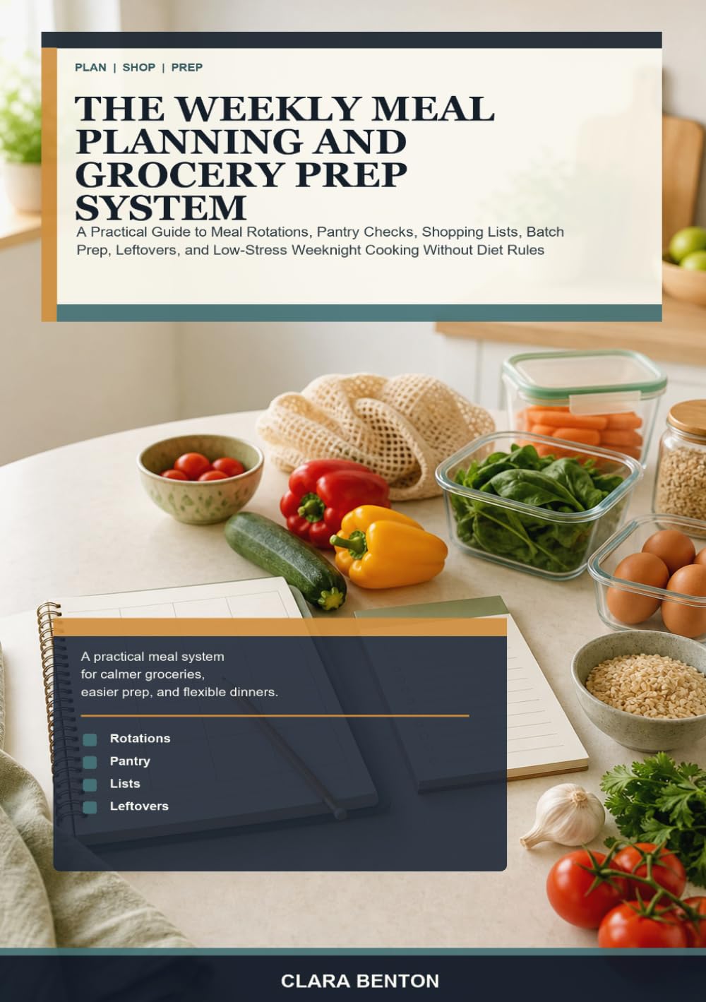 The Weekly Meal Planning and Grocery Prep System: A Practical Guide to Meal Rotations, Pantry Checks, Shopping Lists, Batch Prep, Leftovers, and Low-Stress Weeknight Cooking Without Diet Rules