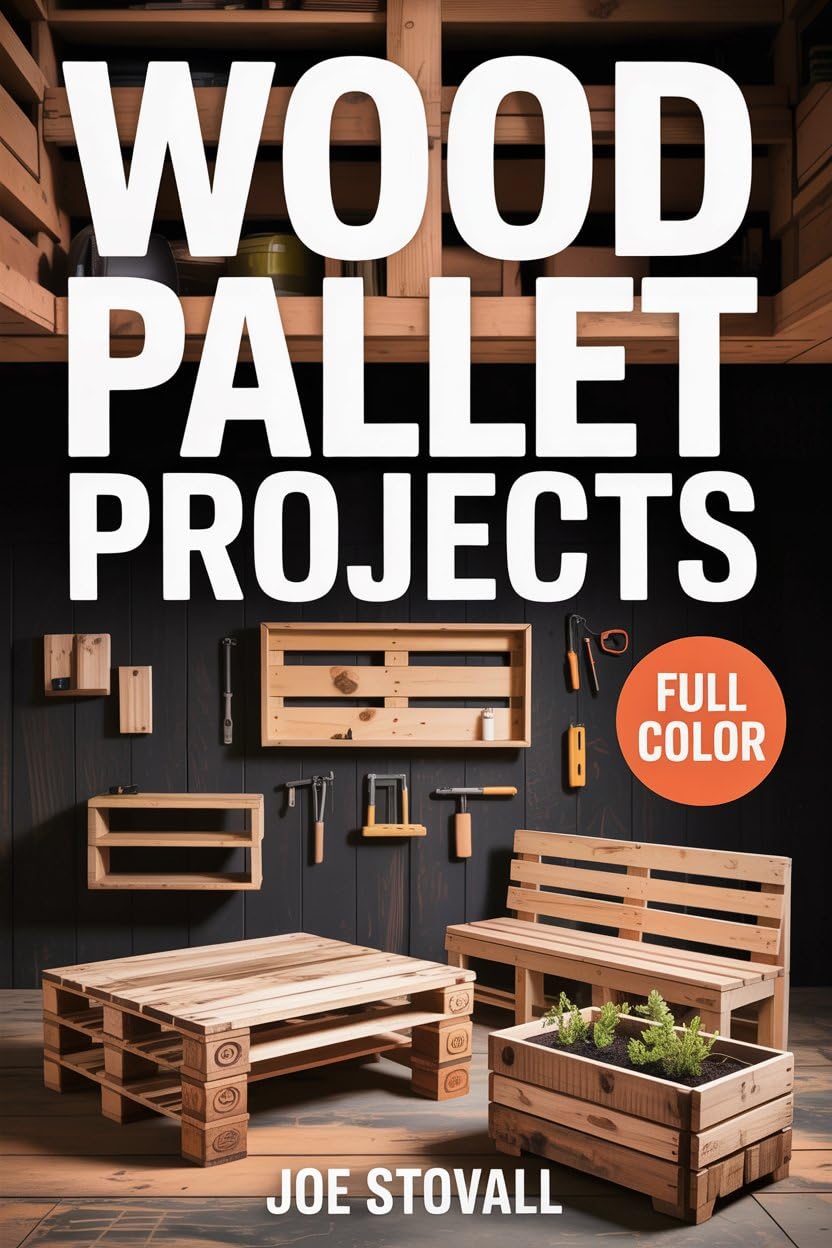 WOOD PALLET PROJECTS: A Step-by-Step Visual Guide to Upcycling Reclaimed Wood: 30 Easy DIY Woodworking Projects for Rustic Home Decor, Garden Furniture, and Budget-Friendly Storage      Kindle Edition