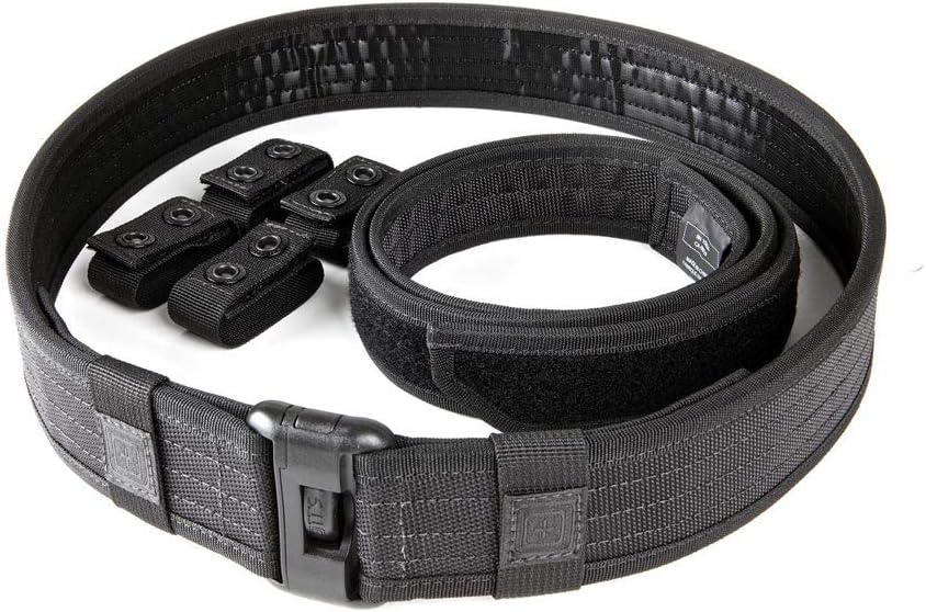 5.11 Tactical Men's 1.63-inch Sierra Bravo Plus Work Duty Belt, MOLLE TacTec Compatible, Black, 3X-Large, Style 59505