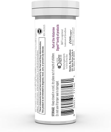 Omne Diem DrinkHD DAO Enzyme with Diamine Oxidase (60 Count) - 3 Pack of 20 Count