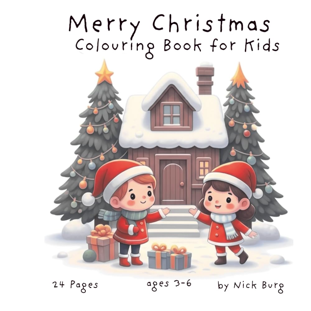Merry Christmas: Colouring Book for Kids