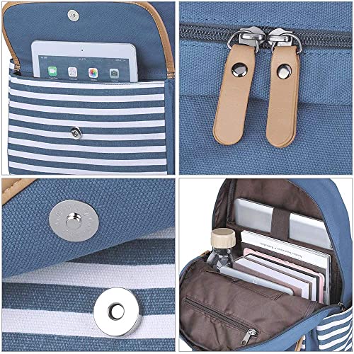 Joyfulife Girls Stripe Backpack Set with Lunch Box, Drawstring Sack & Pencil Bag - 4 in 1 School Bookbags for Girls - image 4