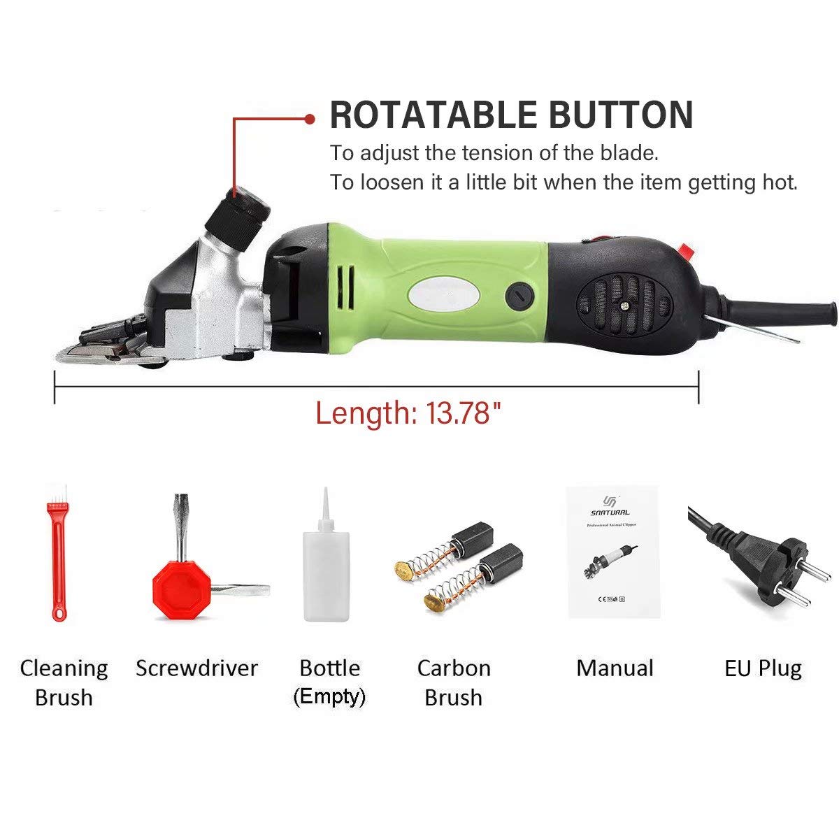 DYTWXG 1080W 220V Tosatura elettrica Clipper Shear Sheep Capre Alpaca Cesoie Pet Hair Shear Machine Cutter Lana Scissor Farm Supplies