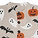Halloween Sweaters for Women 2025 Funny Ghost Spooky Pumpkin Print Fall Winter Long Sleeve Button Knit Cardigan Sweater
