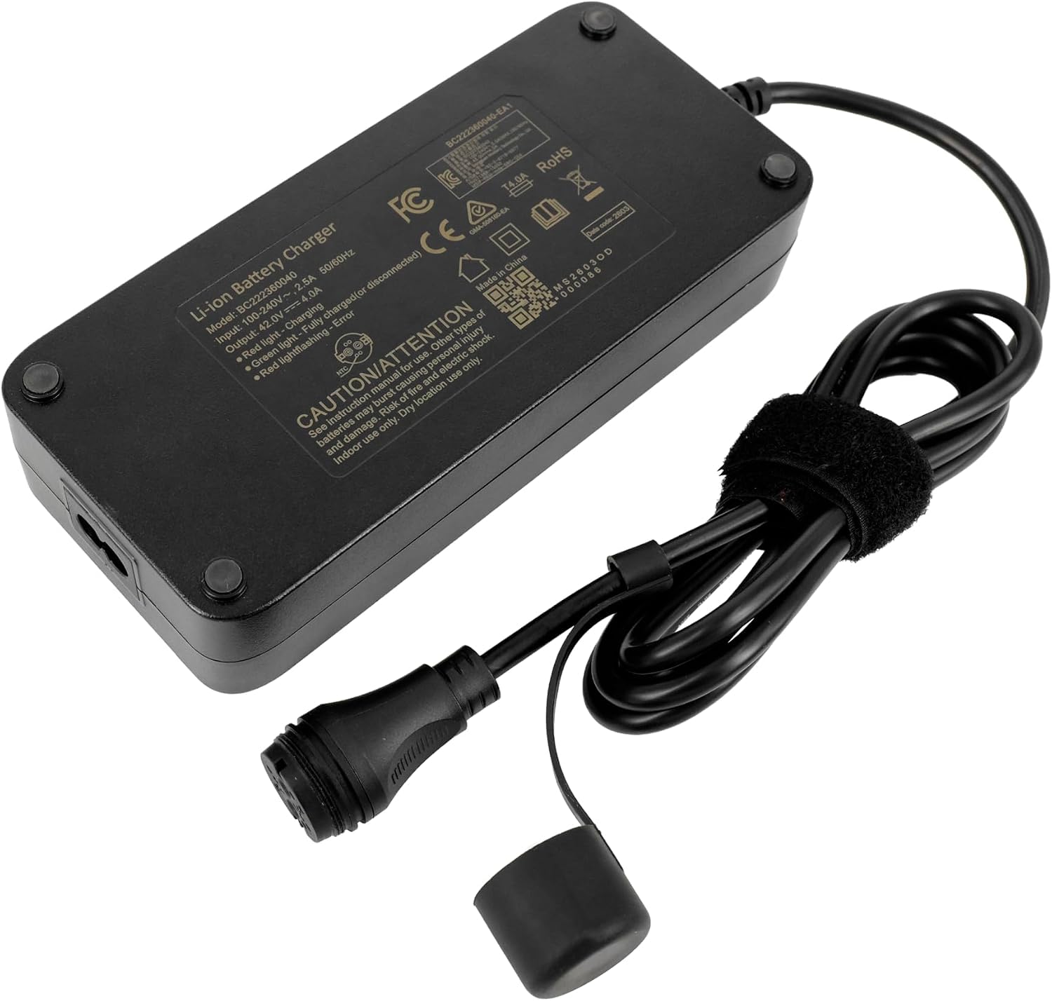 PowerSmart Caricatore da 42 V 4 A per Specialized 98916-5640 5641 5643| 36 V